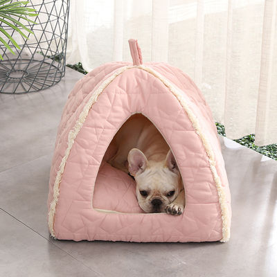 Pluszowy namiot dla zwierząt z zamkiem błyskawicznym Odpinana mata Legowisko dla psa z antypoślizgowym dnem Hodowla Igloo Cat House