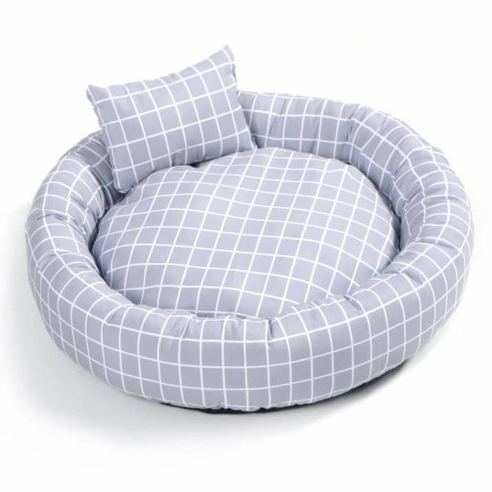 Hurtownia Okrągłe Miękkie Ciepłe Legowisko z Poduszką Donut Cuddler Koty Psy Łóżko Legowisko dla zwierząt luksusowe z antypoślizgowym dnem