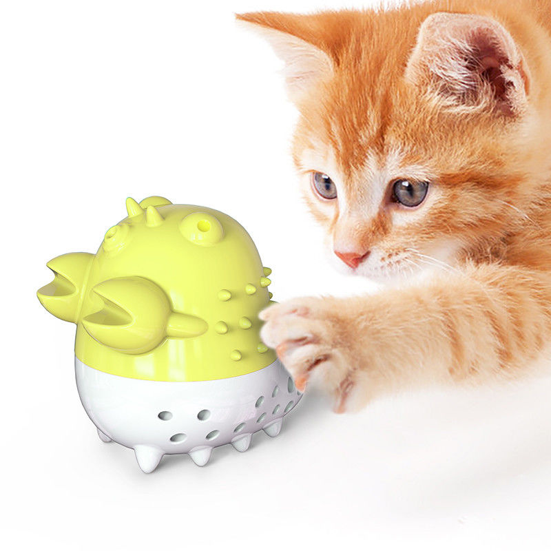 Raki Cat Grooming Tools Szczoteczka do żucia Kulki do żucia Kocimiętka Czyszczenie i pielęgnacja zębów Zabawki z dźwiękiem