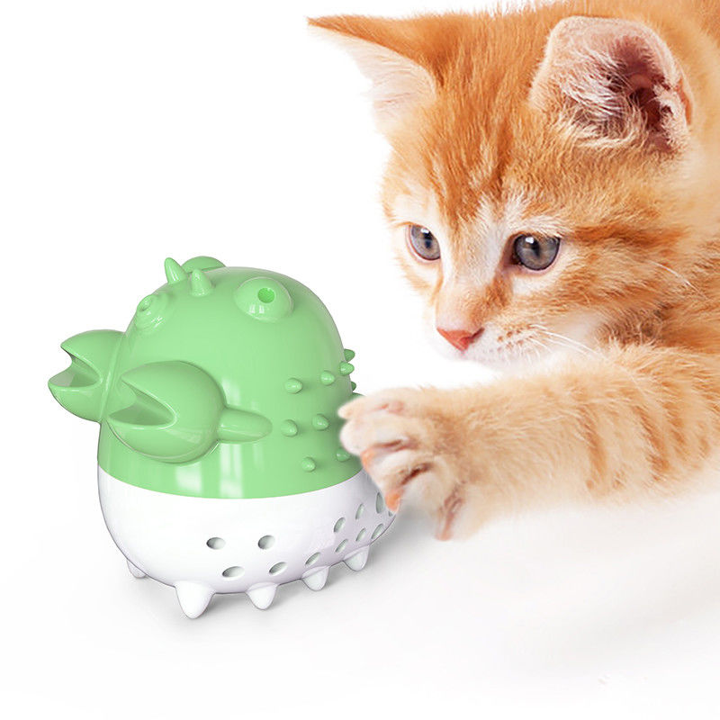 Raki Cat Grooming Tools Szczoteczka do żucia Kulki do żucia Kocimiętka Czyszczenie i pielęgnacja zębów Zabawki z dźwiękiem