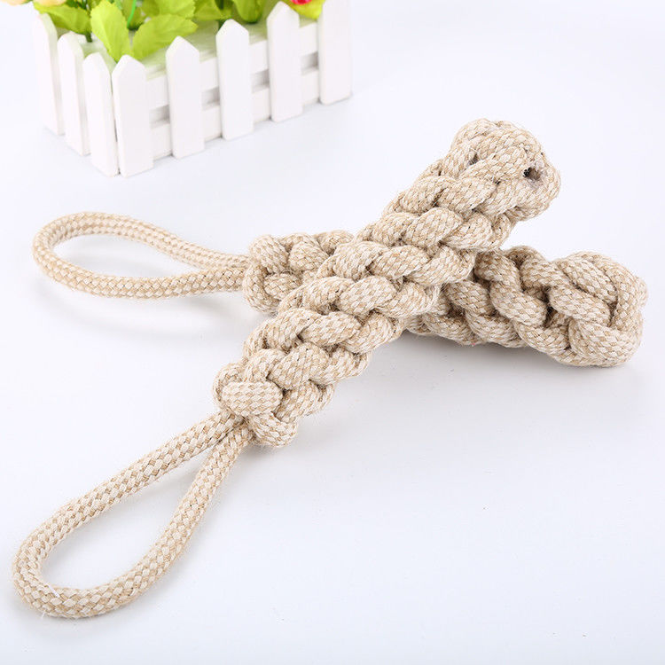 Bawełniane Zmywalne Liny Chew Dog Pet Toys Trwała Kukurydza Szczoteczka do Zębów