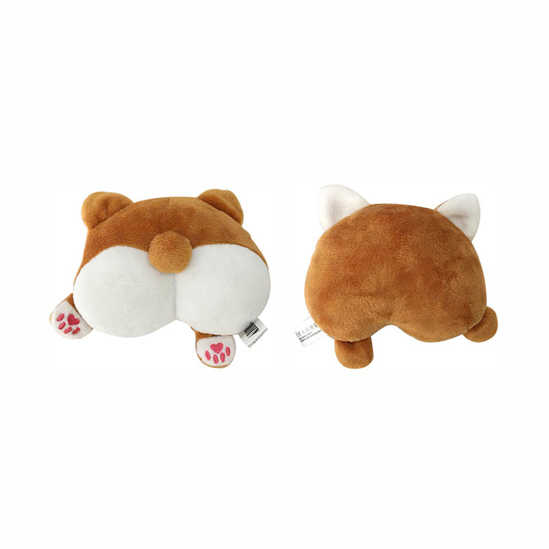 Corgi Butt Shape Dog Zabawki dla zwierząt Miękka pluszowa zabawka piszcząca dla psa 37g