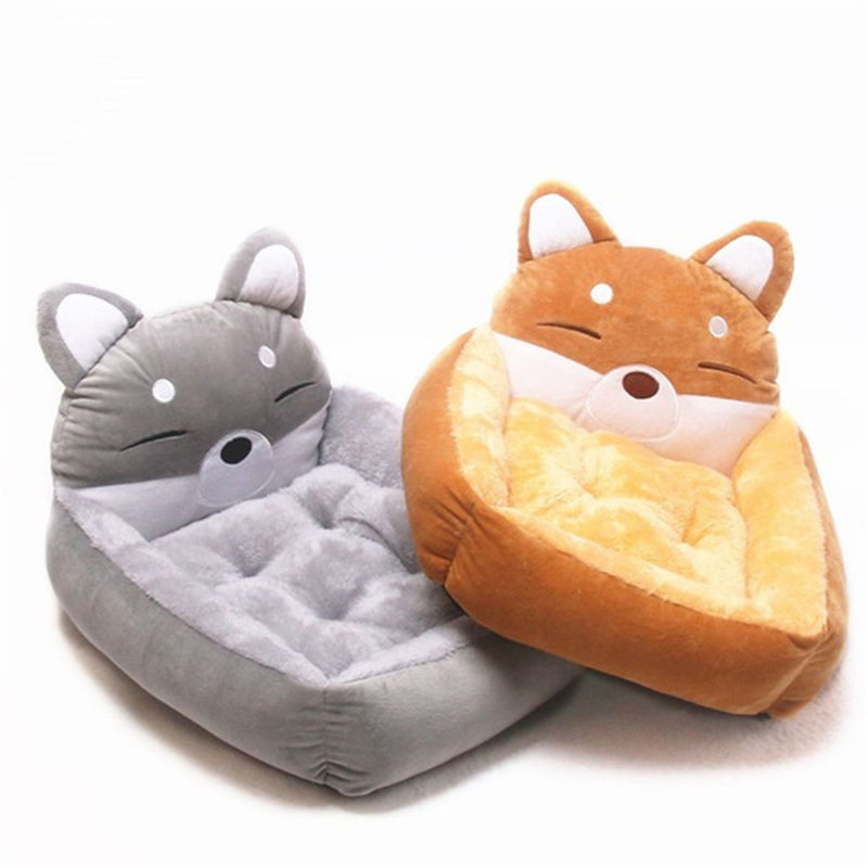 Nowoczesny krój Wygodne łóżko dla zwierząt Sofa Yellow Grey Cartoons Pet Sleeping Bed 1600g