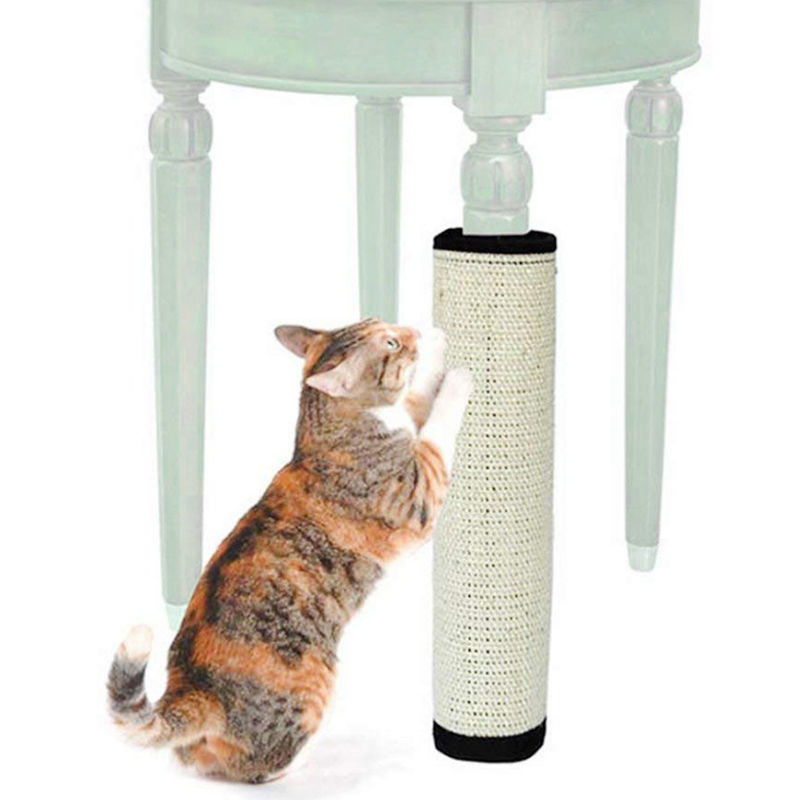 Ivory Color Cat Scratch Board Chroń nogi stołowe Sisal Hemp Cat Claw Toy