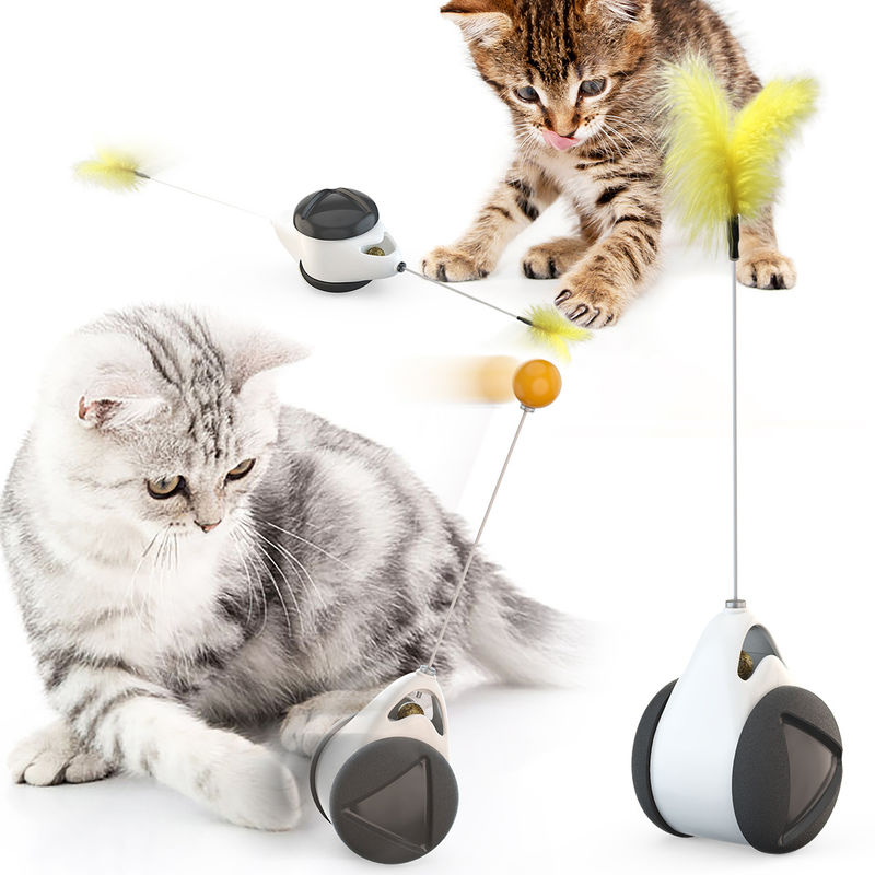 ABS Cat Balance Toy Obrotowe prezenty Kitty Catnip Interaktywna piłka dla zwierząt