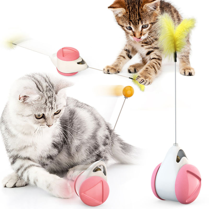 ABS Cat Balance Toy Obrotowe prezenty Kitty Catnip Interaktywna piłka dla zwierząt