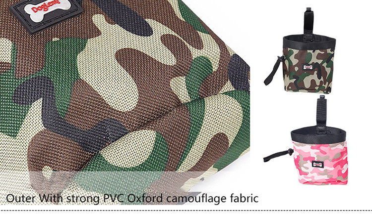 Wodoodporna torba na talię Camo Pet Outdoor Akcesoria Treningowa torba na przekąski dla psów