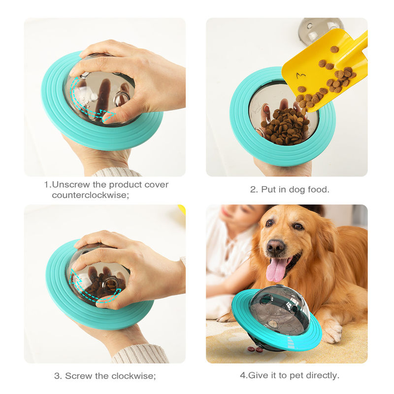 Planet Dog Treat Dozownik Zabawka IQ Food Slow Feeder Ball Interactive 13,5 * 15 * 12 cm