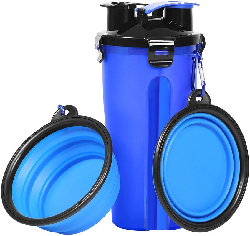 350 ml Hallupets na wodę i żywność dla psów ze składanymi przenośnymi miskami
