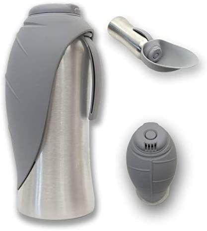 Butelka na gorącą wodę ze stali nierdzewnej Travel Pets z silikonową miseczką 42 uncje / 1200 ml