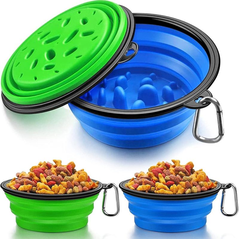 Slow Eat Dog Food Bowl Powolne karmienie Interaktywne miski dla psów z wzdęciem dla zabawy